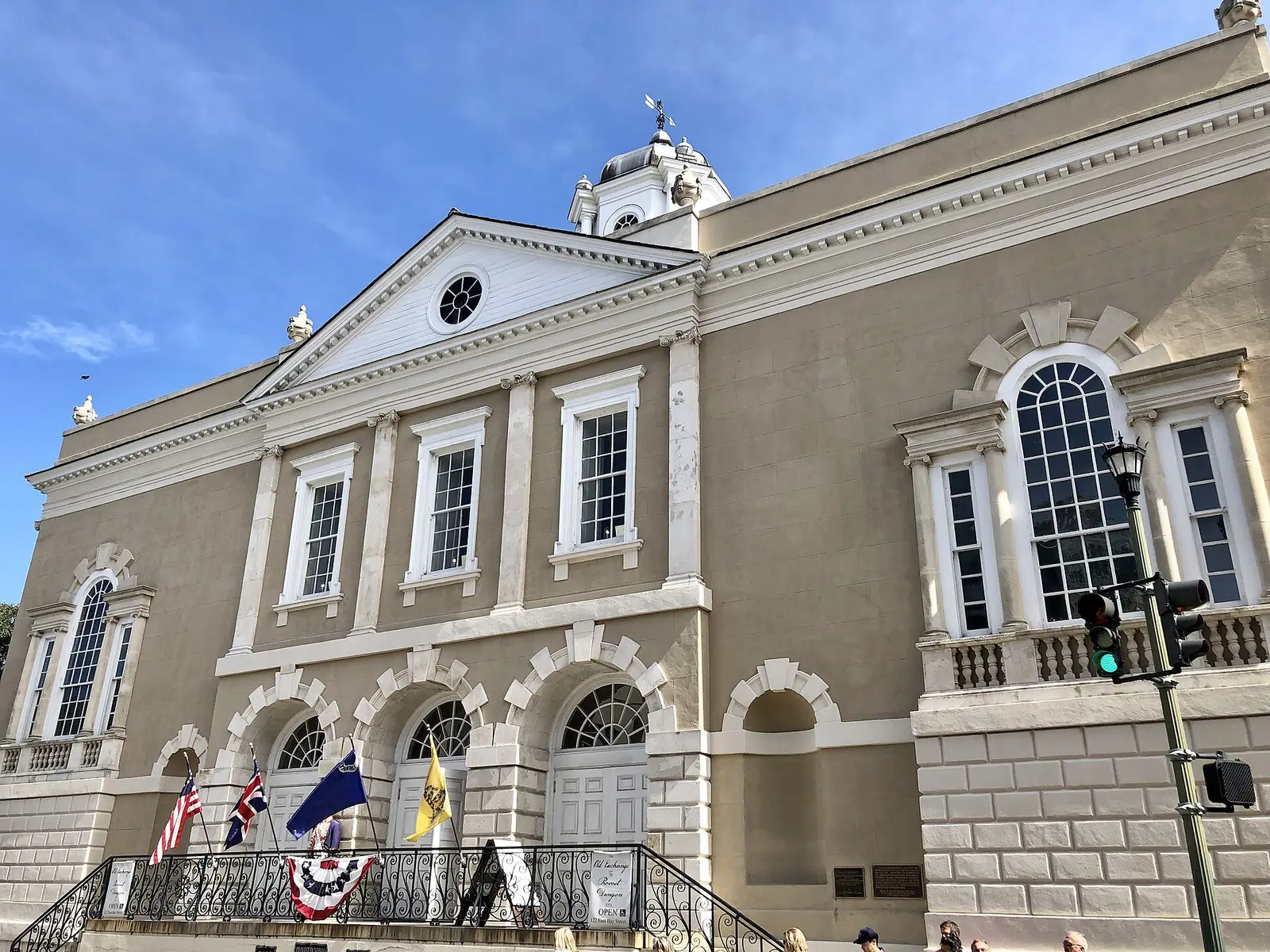 The Old Exchange Building at East Bay and Broad streets, a National Historic Landmark and museum.