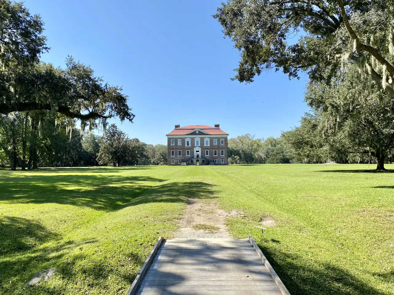 Drayton Hall, the 18th-century house at the end of a long lawn off Ashley River Road in outer West Ashley.