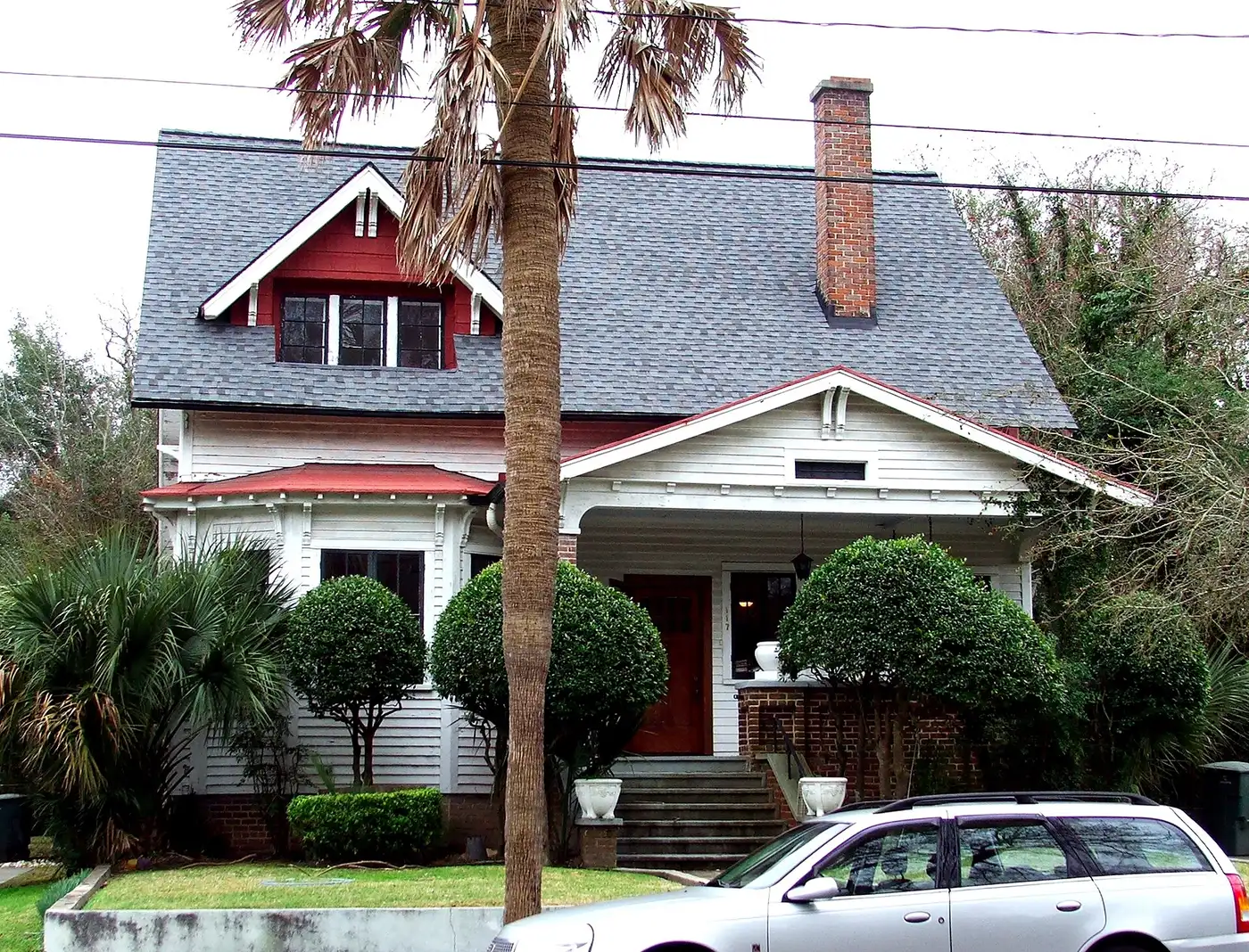 A 1920s house on Moultrie Street in the Hampton Park Terrace historic district of Charleston.