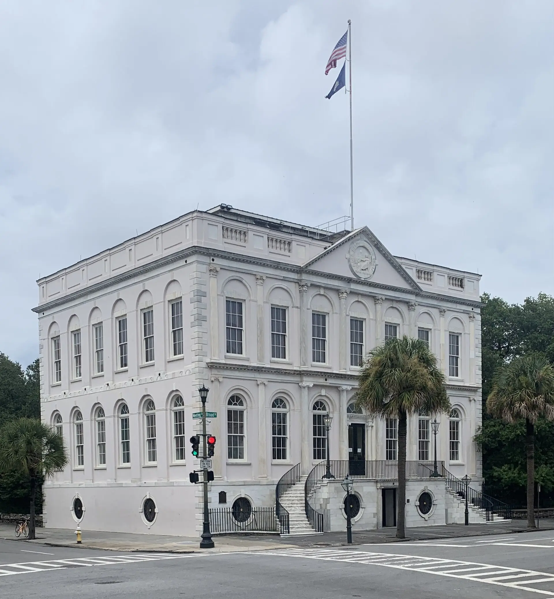 Charleston City Hall at 80 Broad St., where City Council meets in the council chamber.