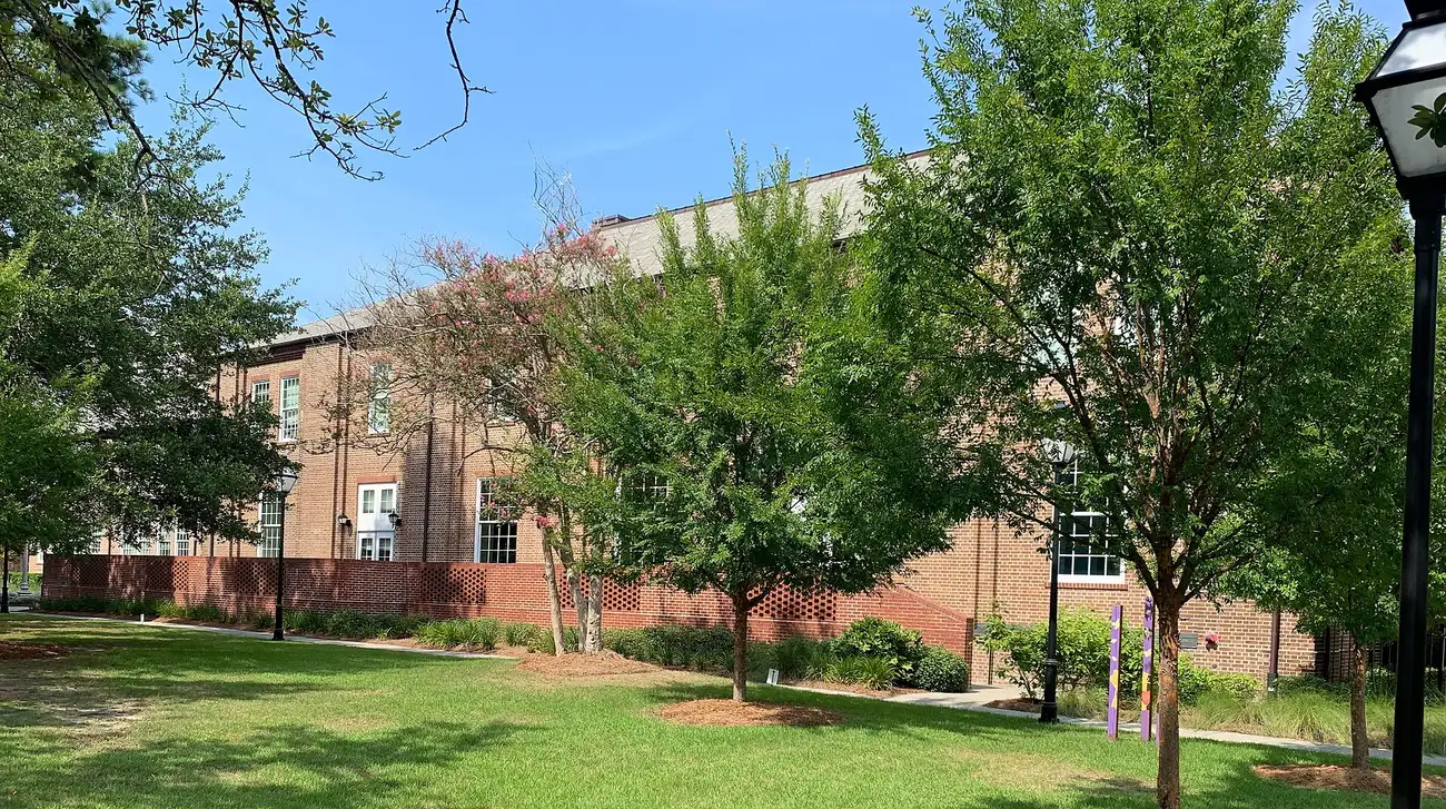 The south end of 1002 King St., Charleston Charter School for Math and Science's building on the upper peninsula
