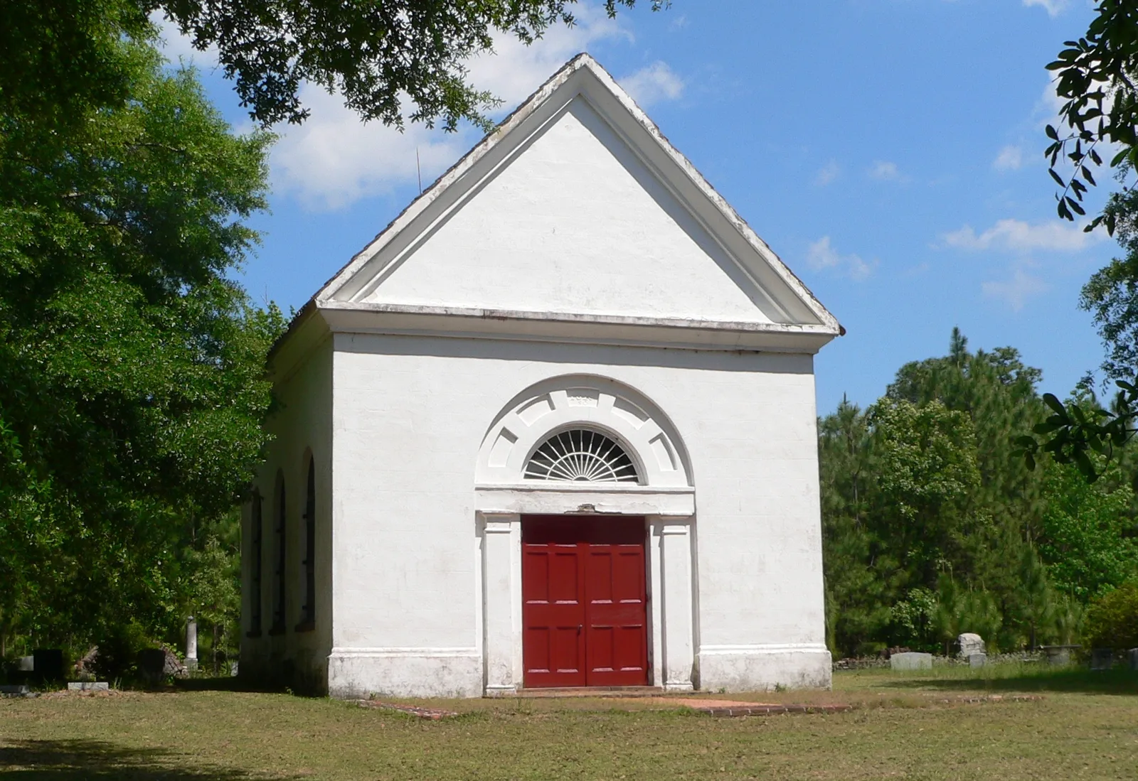 St. Thomas Church, known as the White Church, on Cainhoy Road in the Cainhoy area that Philip Simmons Middle serves