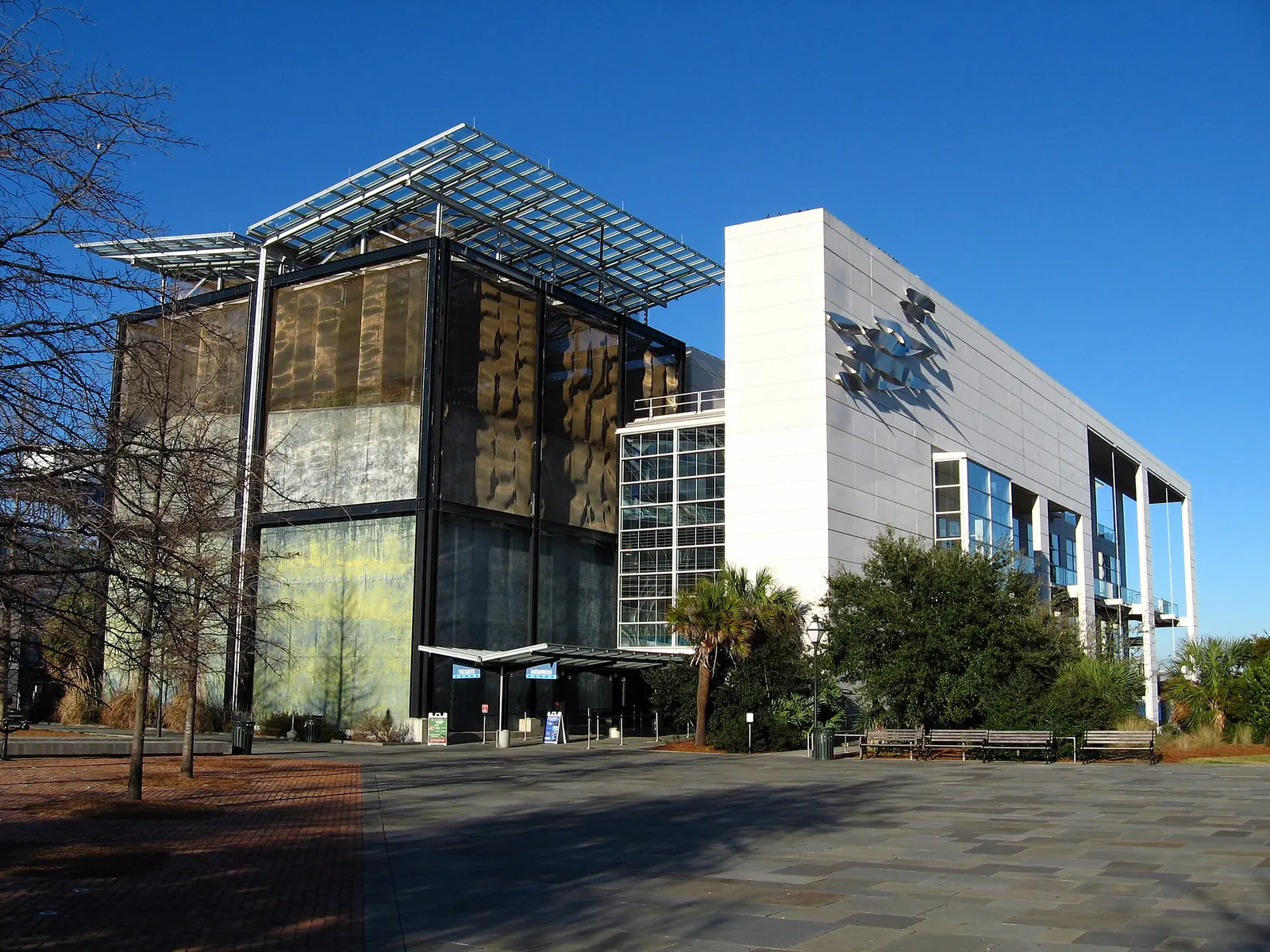 The South Carolina Aquarium at 100 Aquarium Wharf on the Charleston waterfront.