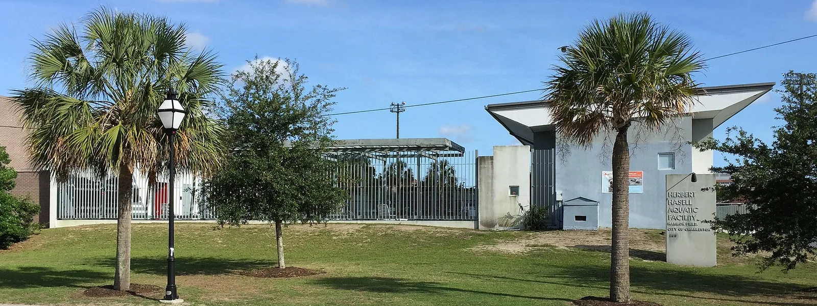 The Herbert Hasell Aquatic Facility at Harmon Field, one of the City of Charleston's summer pools.