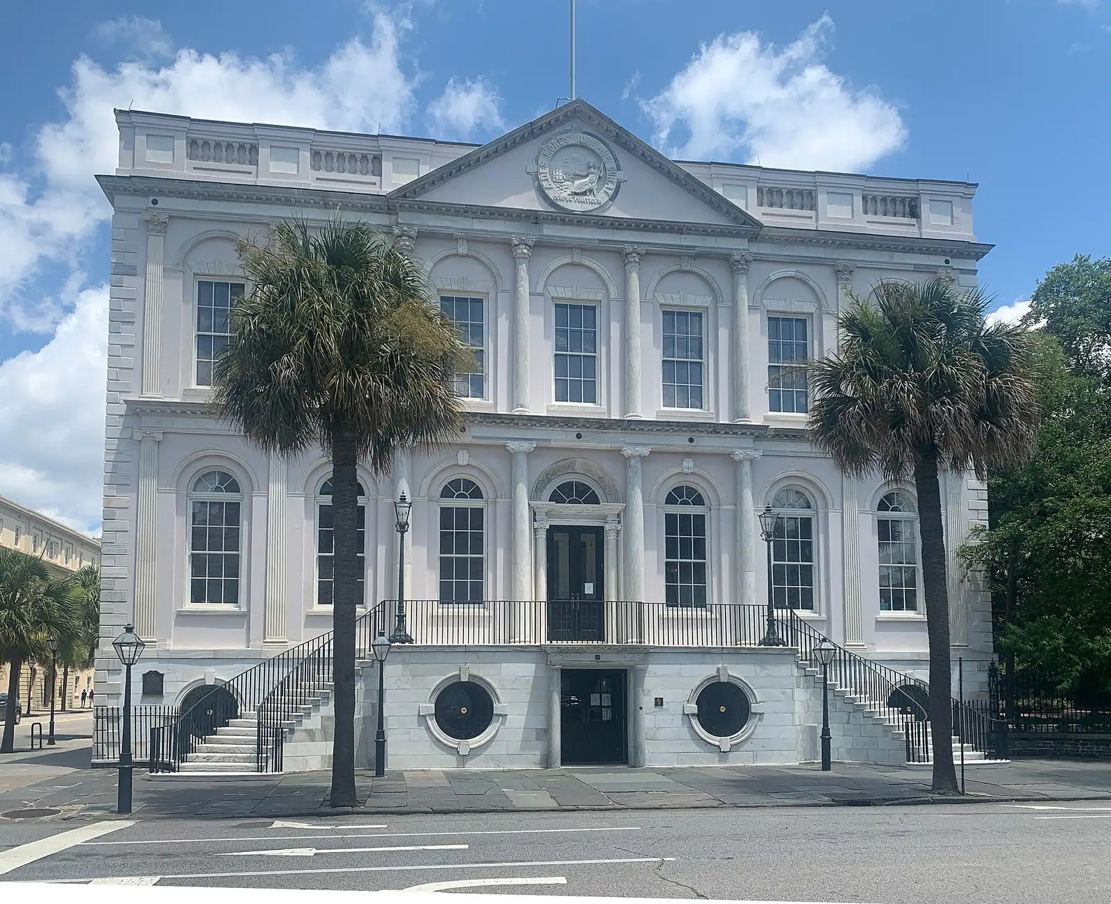 Charleston City Hall at 80 Broad St., home of the mayor's office, the Clerk of Council and the council chamber.